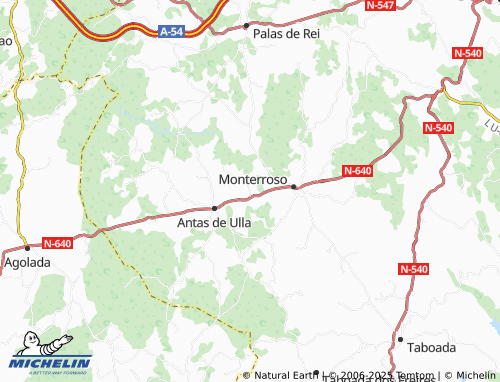 MICHELIN Dorra (Santiago) map - ViaMichelin