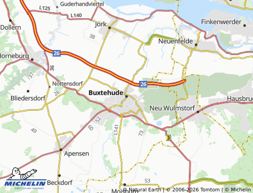 MICHELIN Buxtehude map - ViaMichelin