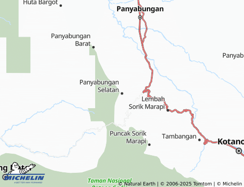 MICHELIN Panyabungan Selatan map - ViaMichelin
