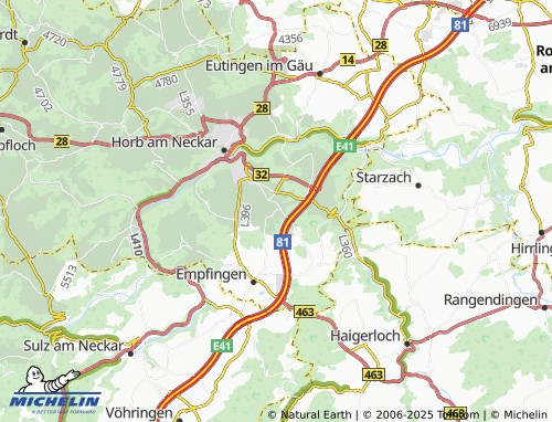 MICHELIN-Landkarte Dettensee - ViaMichelin