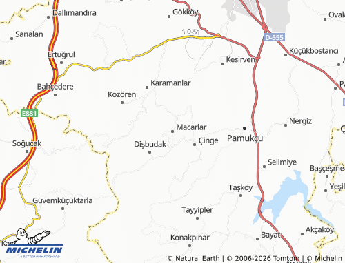 Mappa MICHELIN Macarlar - ViaMichelin
