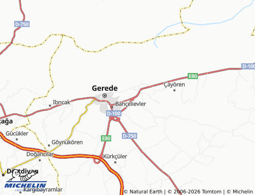 MICHELIN Güneydemirciler map - ViaMichelin