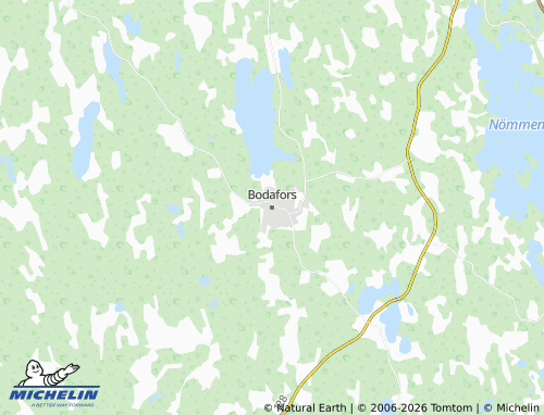 Kaart MICHELIN Bodafors - ViaMichelin