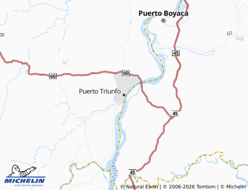 Carte MICHELIN Puerto Triunfo - ViaMichelin