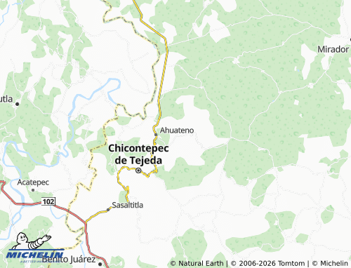 Mapa MICHELIN Ejido Alaxtitla - ViaMichelin