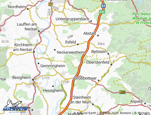 MICHELIN Pfahlhof map - ViaMichelin
