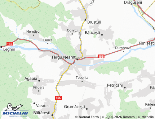 Mappa MICHELIN Târgu Neamț - ViaMichelin