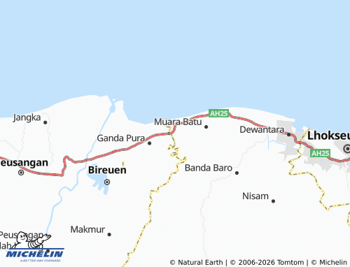 MICHELIN Mane Tunong map - ViaMichelin