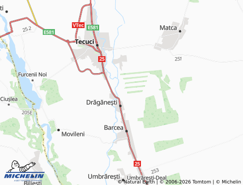 MICHELIN Malu Alb map - ViaMichelin