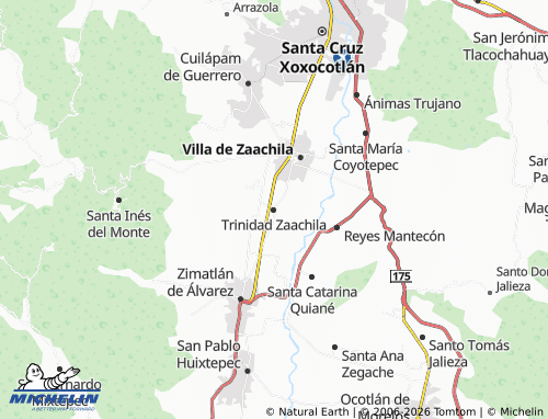 Mappa MICHELIN Trinidad Zaachila - ViaMichelin