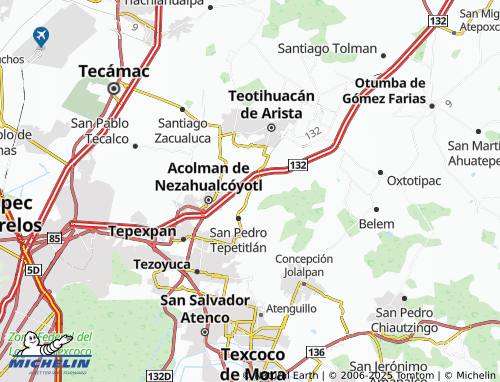 Kaart MICHELIN San Miguel Xometla - ViaMichelin