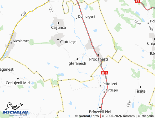 MICHELIN Ștefănești map - ViaMichelin