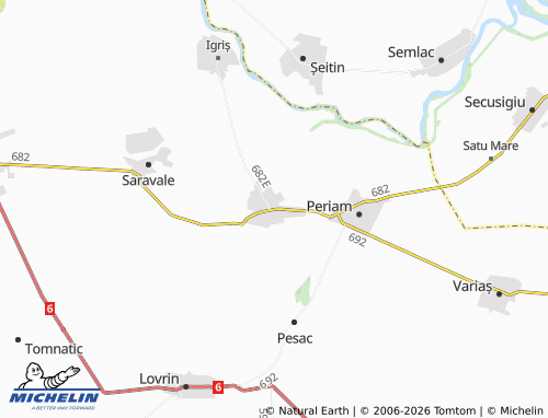 Mappa MICHELIN Sânpetru Mare - ViaMichelin