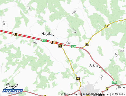 MICHELIN Kisuvere map - ViaMichelin