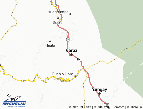 Kaart MICHELIN Caraz - ViaMichelin