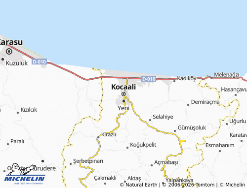 Mappa MICHELIN Kocaali - ViaMichelin