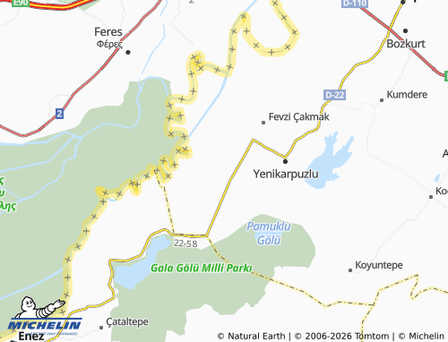 Mapa MICHELIN İnönü - ViaMichelin