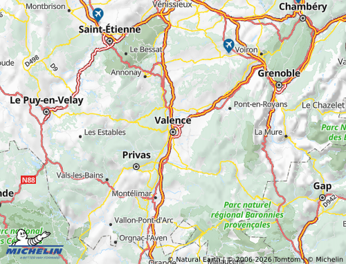 Mappa MICHELIN Drôme - ViaMichelin