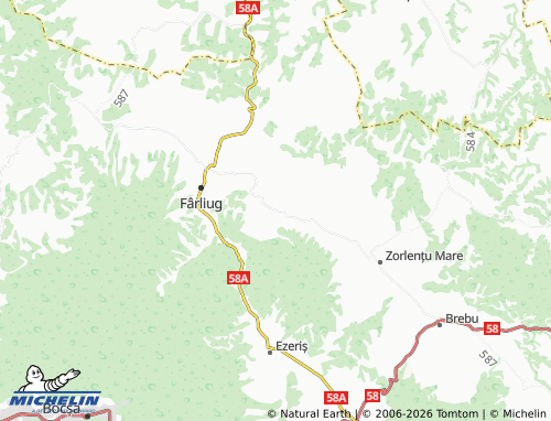 MICHELIN Dezești map - ViaMichelin