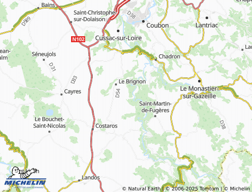 Carte MICHELIN Les Salles - ViaMichelin