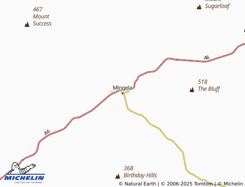 MICHELIN Mingela map - ViaMichelin