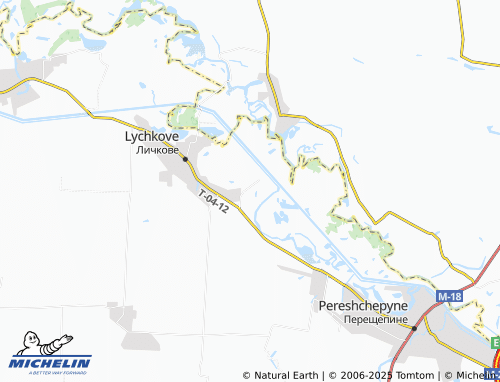MICHELIN Velykokozyrshchyna map - ViaMichelin