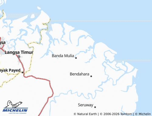 MICHELIN Banda Mulia map - ViaMichelin
