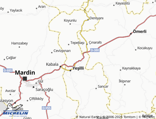 MICHELIN Bahçebaşı map - ViaMichelin