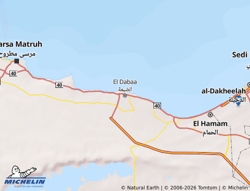 Kaart MICHELIN al-Dhab'ah - ViaMichelin