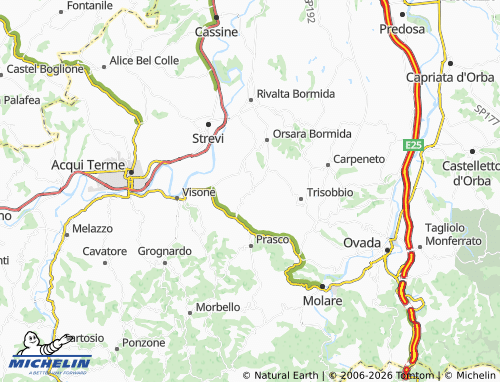 Carte MICHELIN Morsasco - ViaMichelin