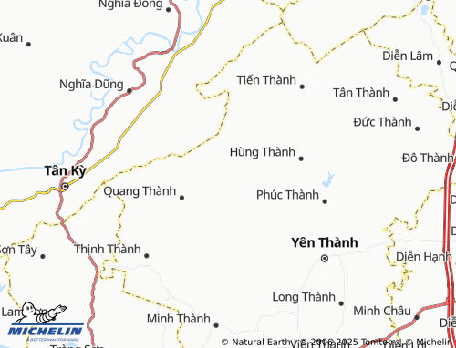 MICHELIN Kim Thành map - ViaMichelin