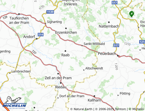 Carte MICHELIN Pausing - ViaMichelin