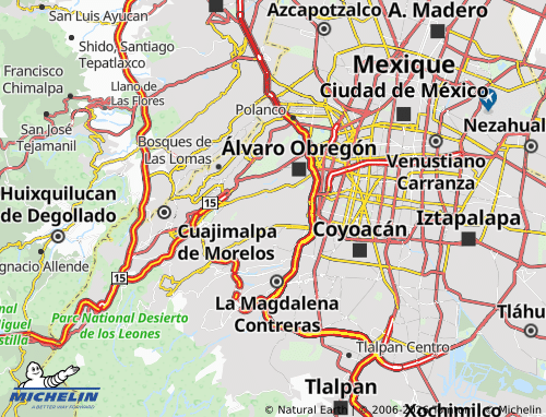 Mapa MICHELIN Golondrinas Segunda Sección - ViaMichelin