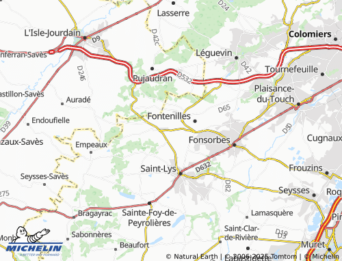 Carte MICHELIN Tourneris - ViaMichelin