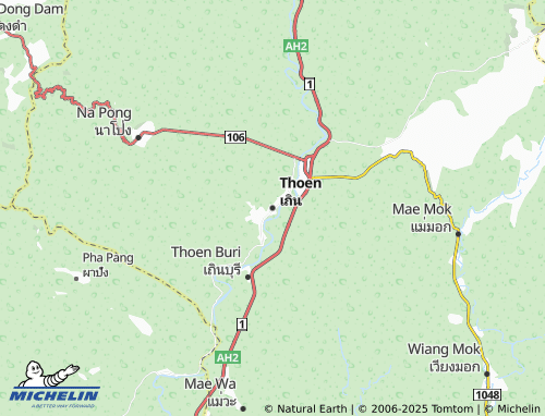 MICHELIN Thoen map - ViaMichelin