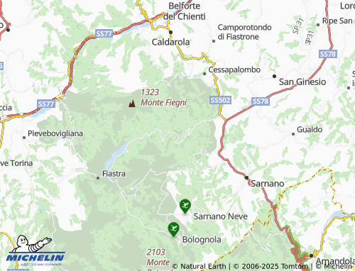 Carte MICHELIN Monastero - ViaMichelin