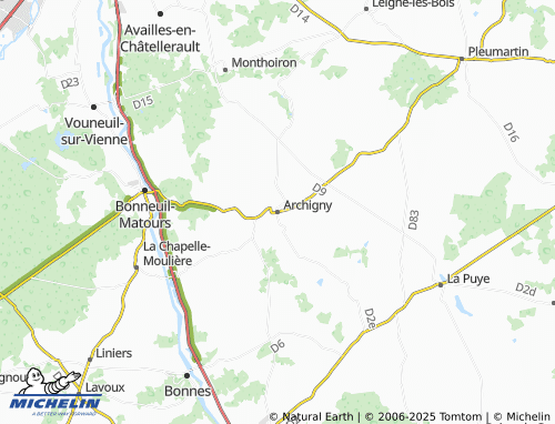 Mappa MICHELIN Archigny - ViaMichelin