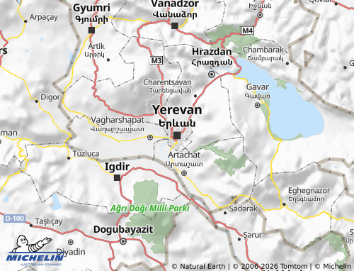 MICHELIN Yerevan map - ViaMichelin