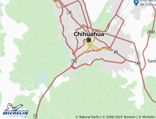 MICHELIN Margarita Maza de Juárez map - ViaMichelin