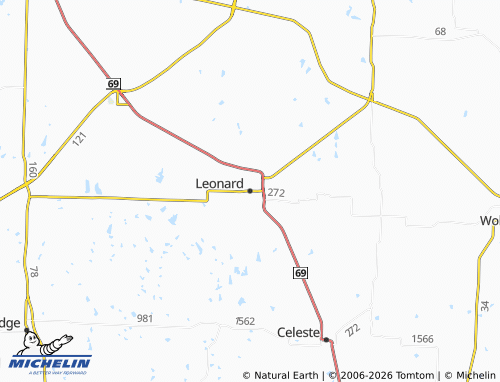 Mappa MICHELIN Leonard - ViaMichelin
