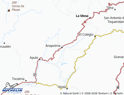 Mappa MICHELIN Anapoima - ViaMichelin