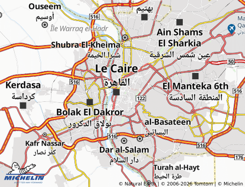 MICHELIN El Sheikh Abd Allah map - ViaMichelin