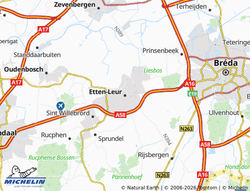 MICHELIN Etten-Leur map - ViaMichelin