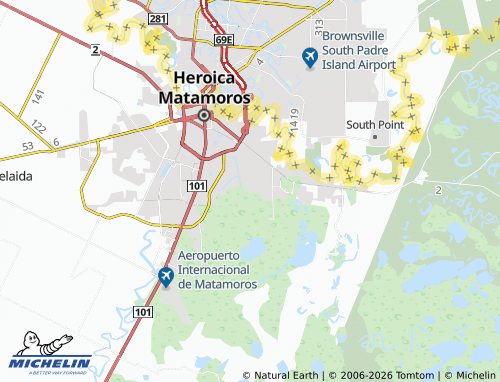 Mapa MICHELIN 14 de Febrero - ViaMichelin