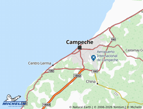 MICHELIN Bosques de Campeche map - ViaMichelin