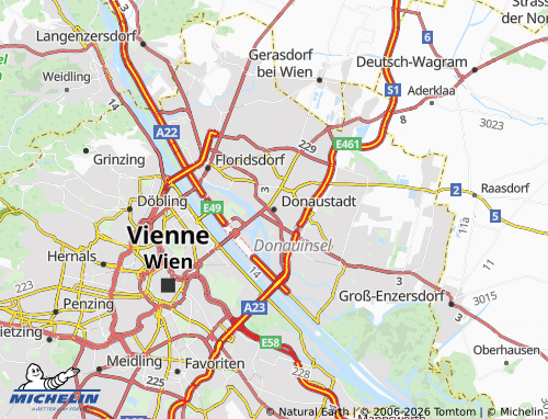 Mappa MICHELIN Donaustadt - ViaMichelin