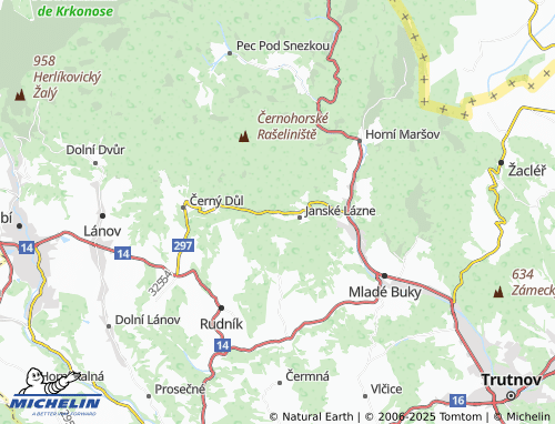 Mapa MICHELIN Černá Hora - ViaMichelin