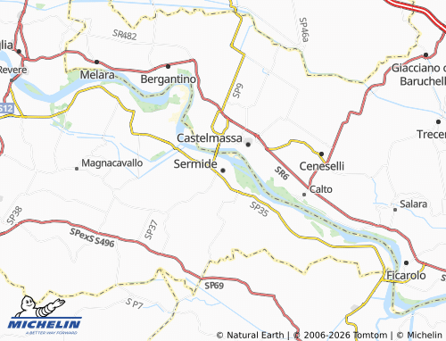 MICHELIN Sermide e Felonica map - ViaMichelin