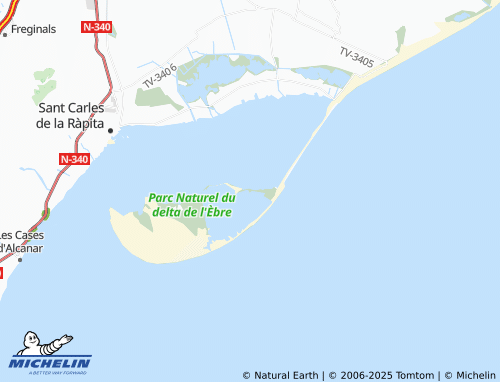 MICHELIN Salines de la Trinitat map - ViaMichelin
