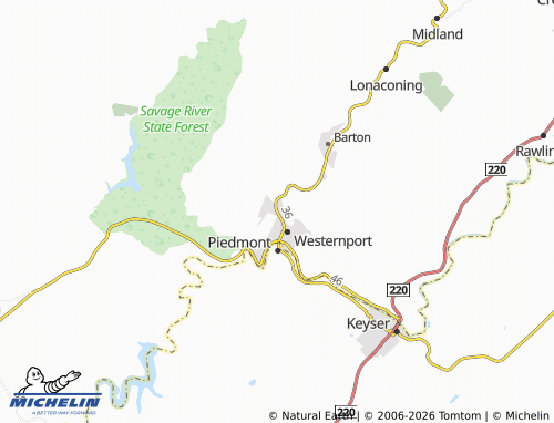 Carte MICHELIN Franklin - ViaMichelin